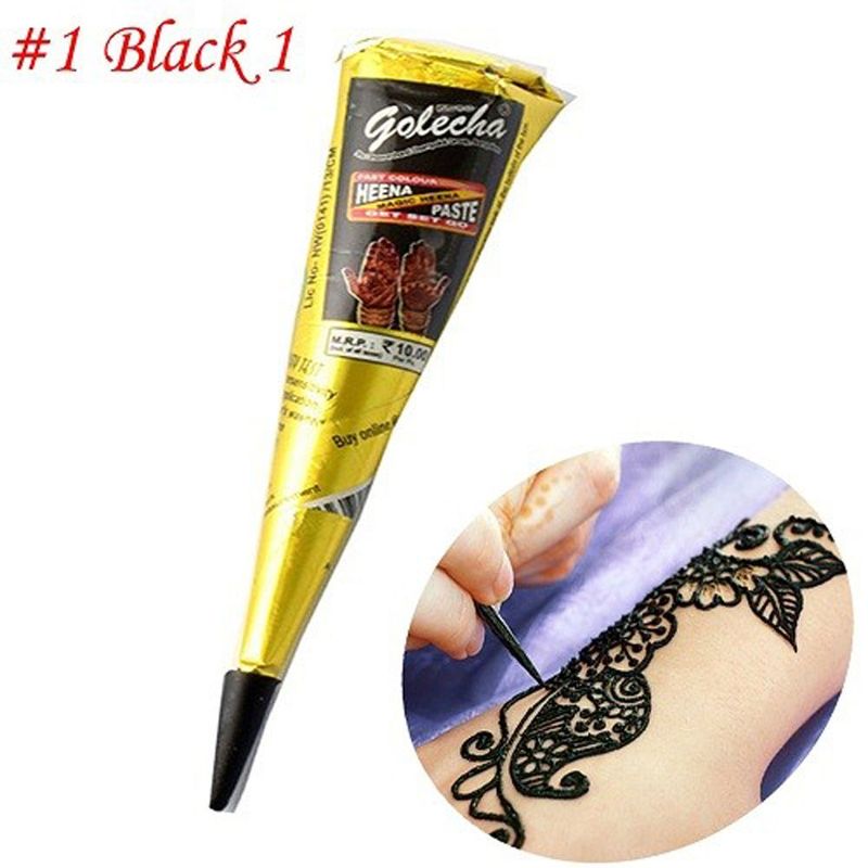 Indian Henna Tattoo Paste Cone Body Paint Temporary For Women Art