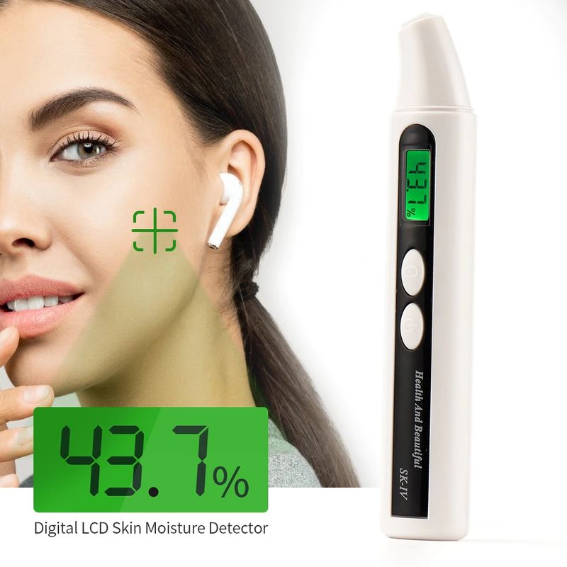 Lcd Display Skin Analyzer Moisture Tester Oil Test Meter Facial Skin