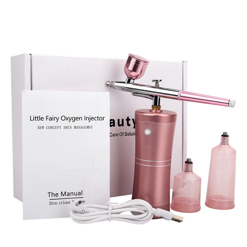 Portable Airbrush Makeup Compressor Face Water Oxygen Sprayer Injector Facial Paint Skin