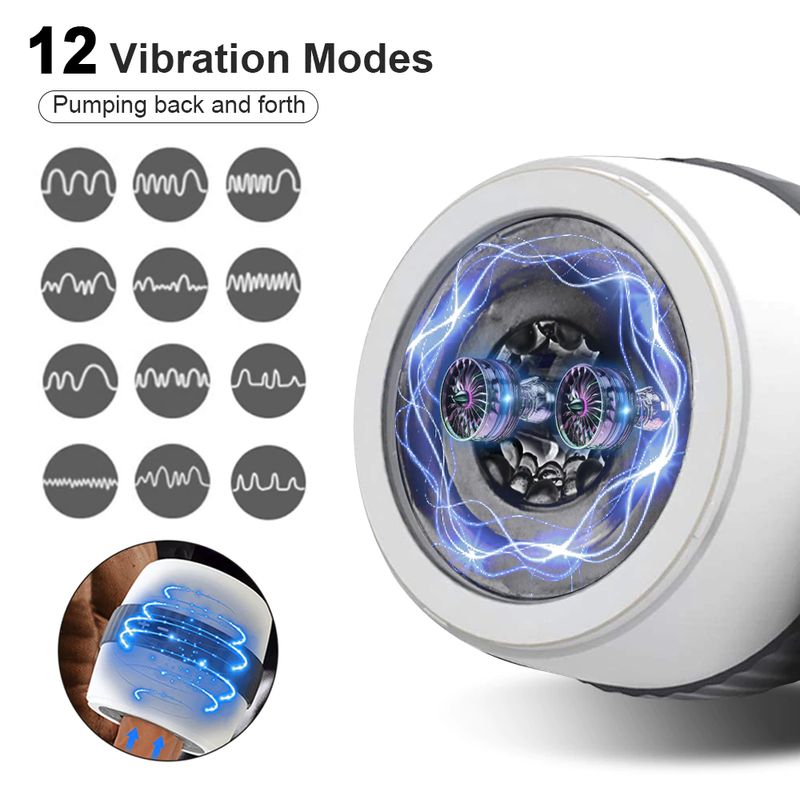 Master Bator Masturbateur Automatique Pour Hommes, Tasse Vagin Chatte Jouets Sexuels ...