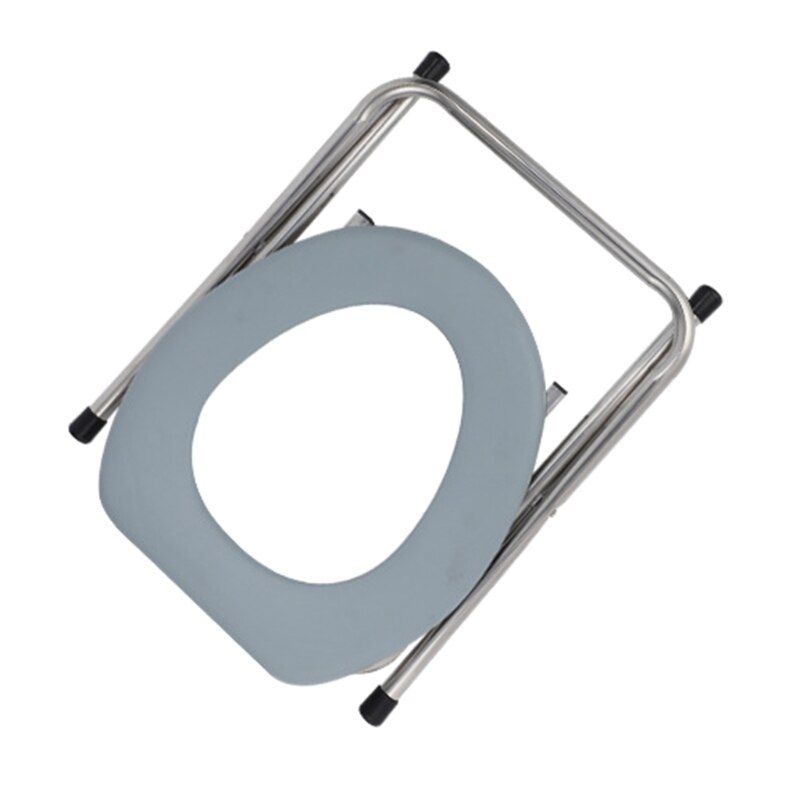 Foldable Commode Seat Chair Bedside Potty For Elderly Pregnant Women