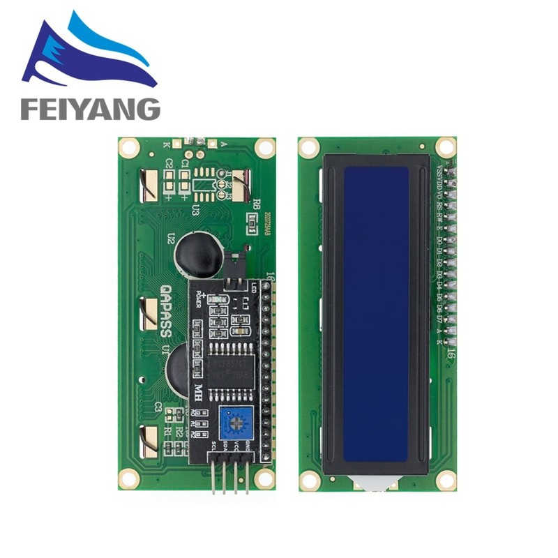 lcd1602-i2c-lcd-display-module-16x2-karakter-lcd-pcf-85... Lcd1602 1602 Lcd Module Blue / Yellow Green Screen 16X2 Character Lcd ...