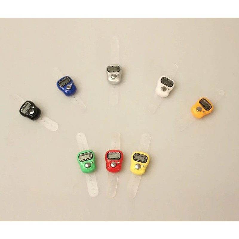 Set Di 2 Contatori Elettronici Digitali Manuali Con Anello Clicker Da Golf Numeri Buddha Rosso Giallo 97078034 - Foto 9