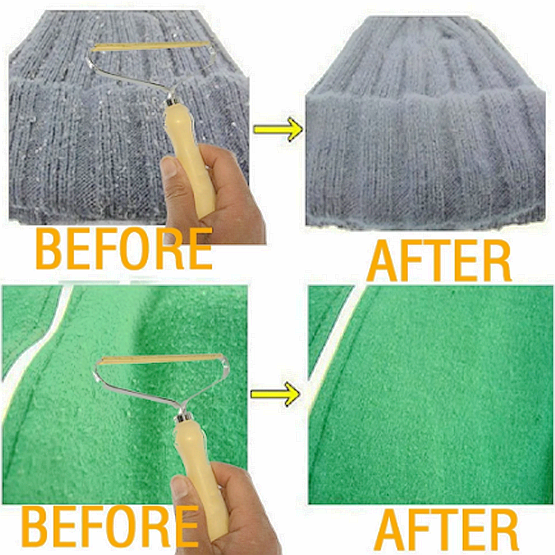 Portable Manual Removal Agent Carpet Wool Coat Clothes Shaver Brush