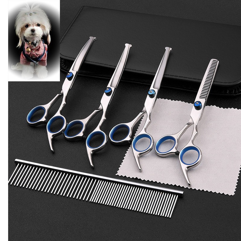 Safty Pet Grooming Scissors Round Head 6 Inch Professional Stainless