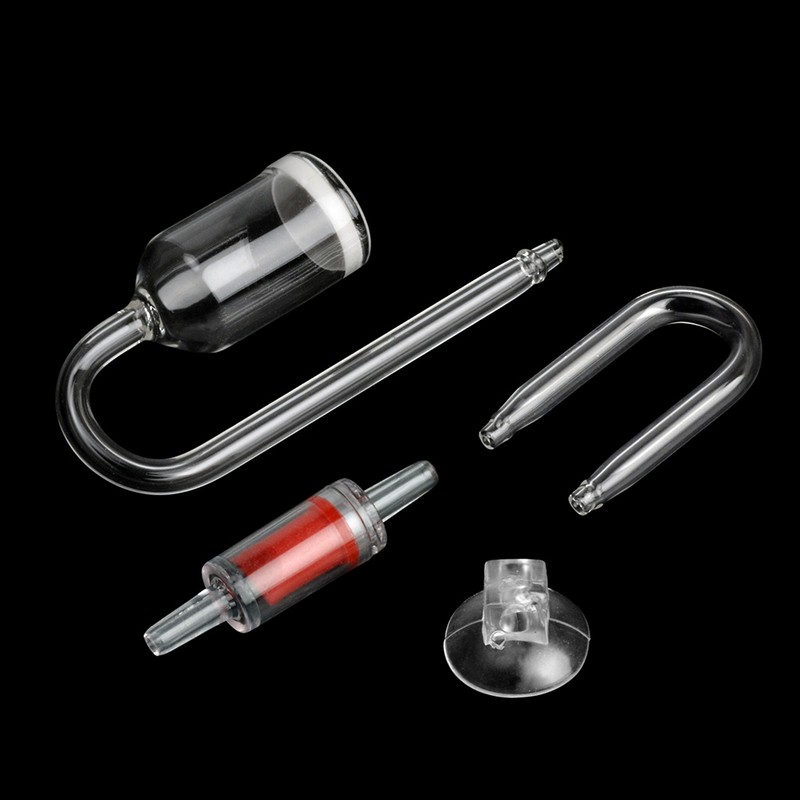 Nicrew Co2 Diffuser Check Valve, U Shape Co2 Diffuser Check Glass Tube ...