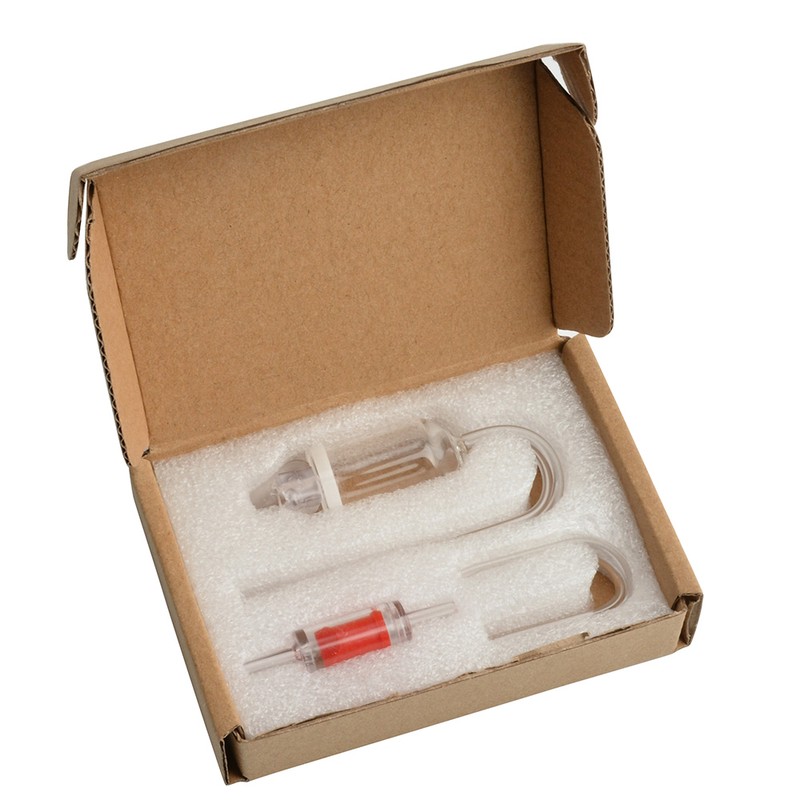 Nicrew Co2 Diffuser Check Valve, U Shape Co2 Diffuser Check Glass Tube ...