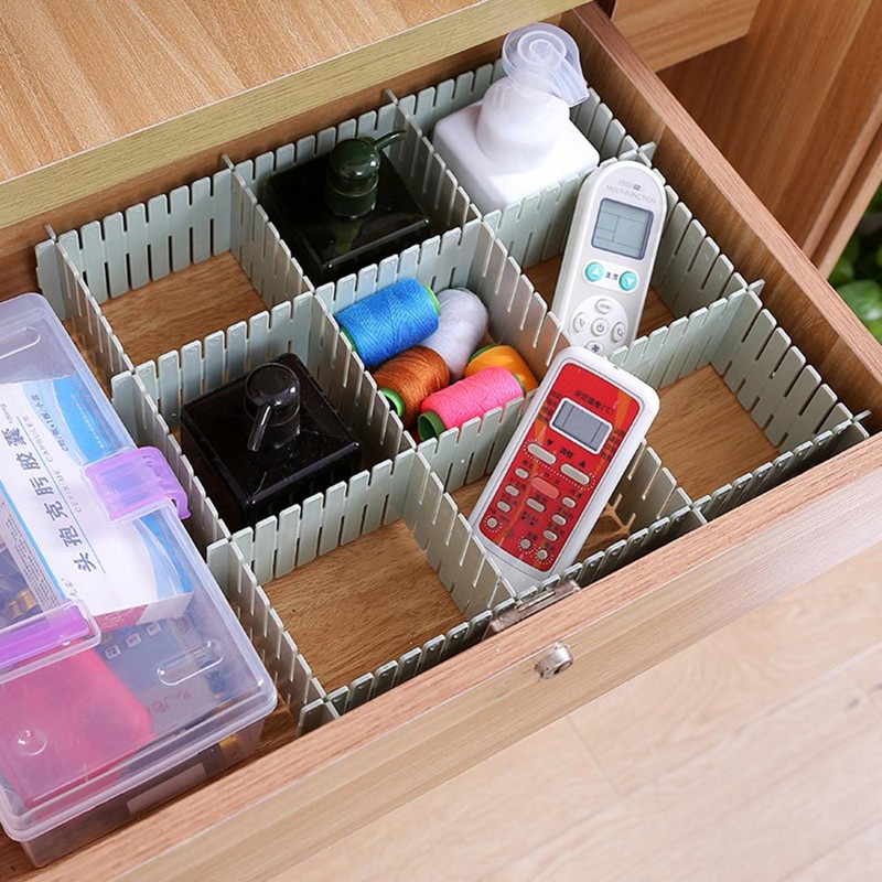 Adjustable Plastic Divider Diy Storage Shelves Household Free ...