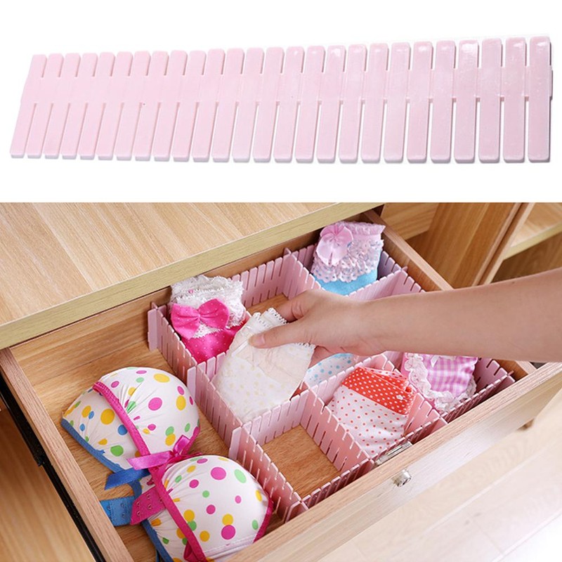 Adjustable Plastic Divider Diy Storage Shelves Household Free ...
