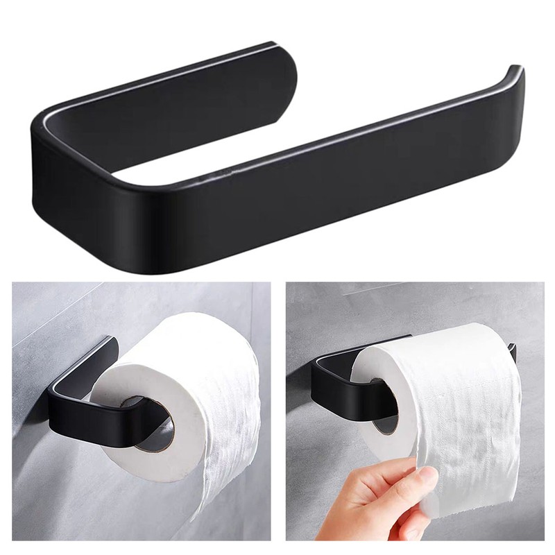 Acrylic Toilet Paper Holder Tissue Rack Wall Mounted Bathroom Roll