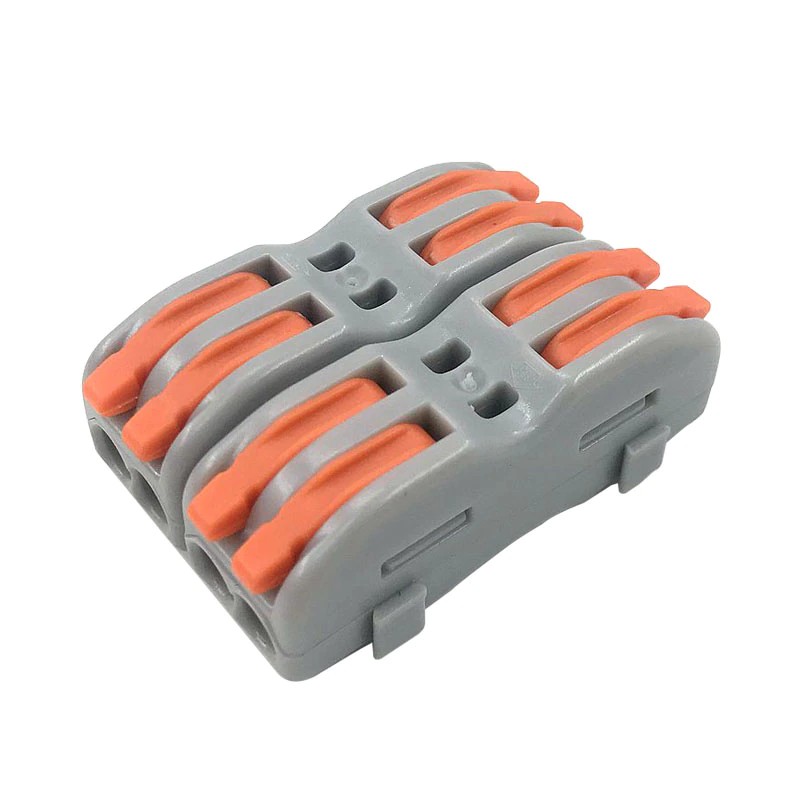 10 Stück 1-auf-2 Hebel-Drahtverbinder – Kompakt, Schnell Installierbar, Für Kabel 0,2–4 Mm² (AWG24-12)
