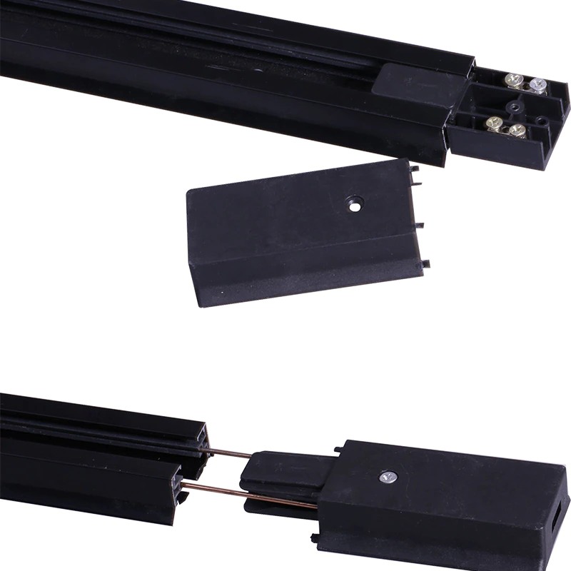 Led Track Light Rail 0.5M 1M 2 Wire Electrified Rail With Spots Led ...