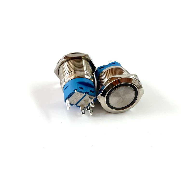 Stainless Steel Momentary Push Button Switch - 16/19/22mm Round For Car & Home
