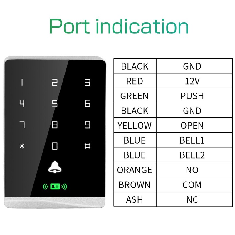 Ip67 Waterproof Access Control Keypad Rfid Standalone Access Controller ...
