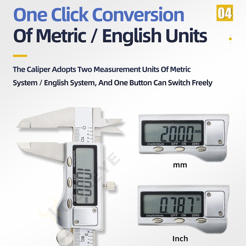 Metal Caliper Digital Pachometer Professional Vernier Caliber Measuring ...