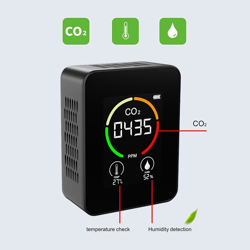 Air Monitor Co2 Carbon Dioxide Detector Greenhouse Warehouse Air ...