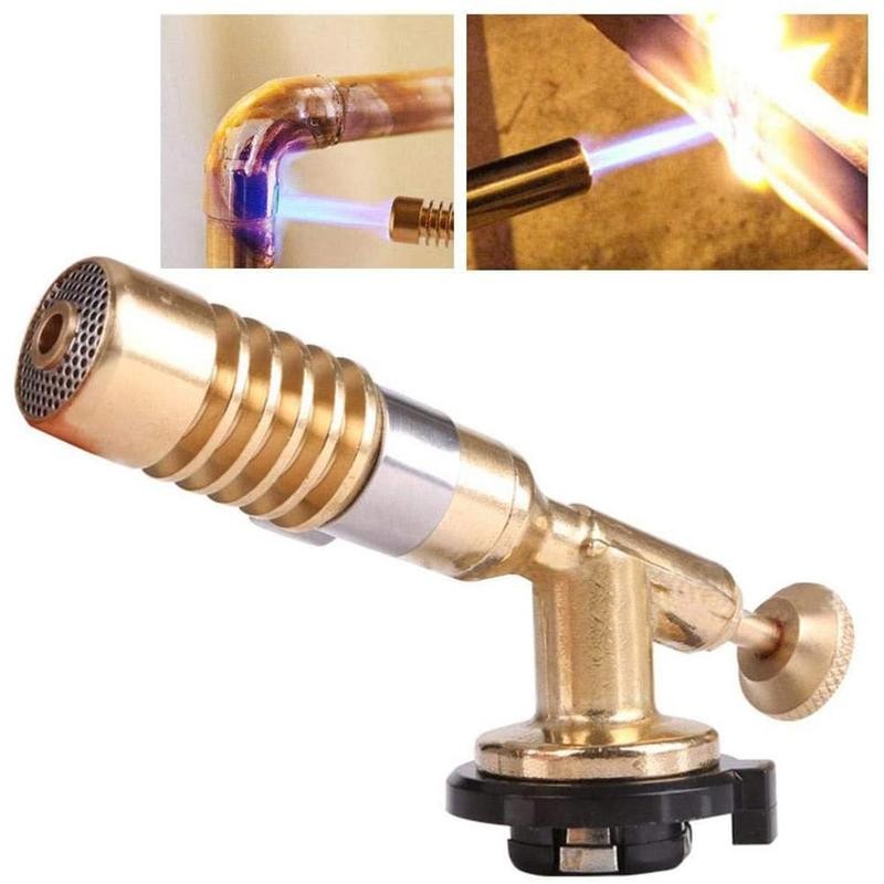 Welding Torch Portable Gas Flame Gun High Temperature Brass Mapp Gas