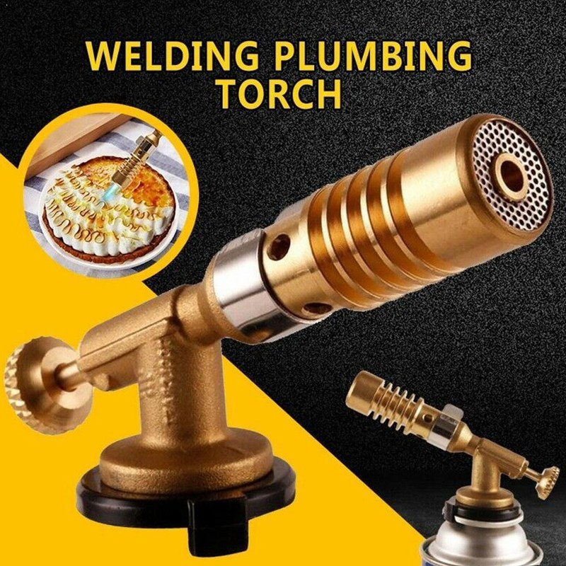 Welding Torch Portable Gas Flame Gun High Temperature Brass Mapp Gas