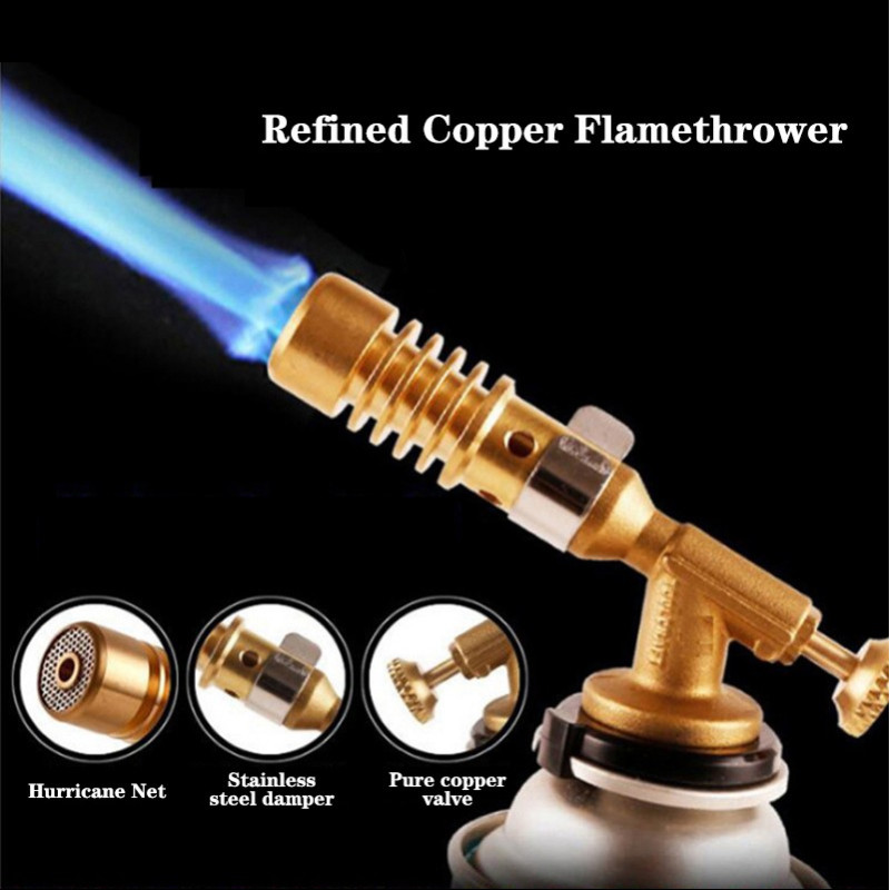 Portable Welding Torch Flame Gun High Temperature Brass Mapp Gas Torch