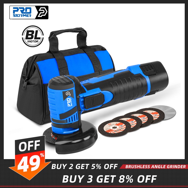 12V Angle Grinder Mini Cordless Polishing Machine 18500Rpm 2000Mah