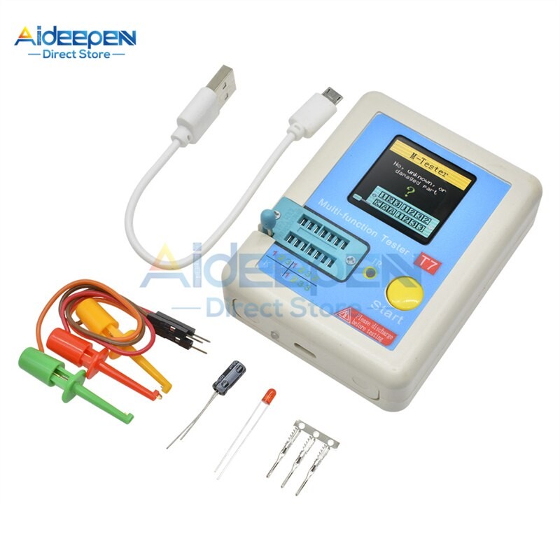 LcrT7 T7 Transistor Tester Tft Diode Triode Capacitance Meter Lcr
