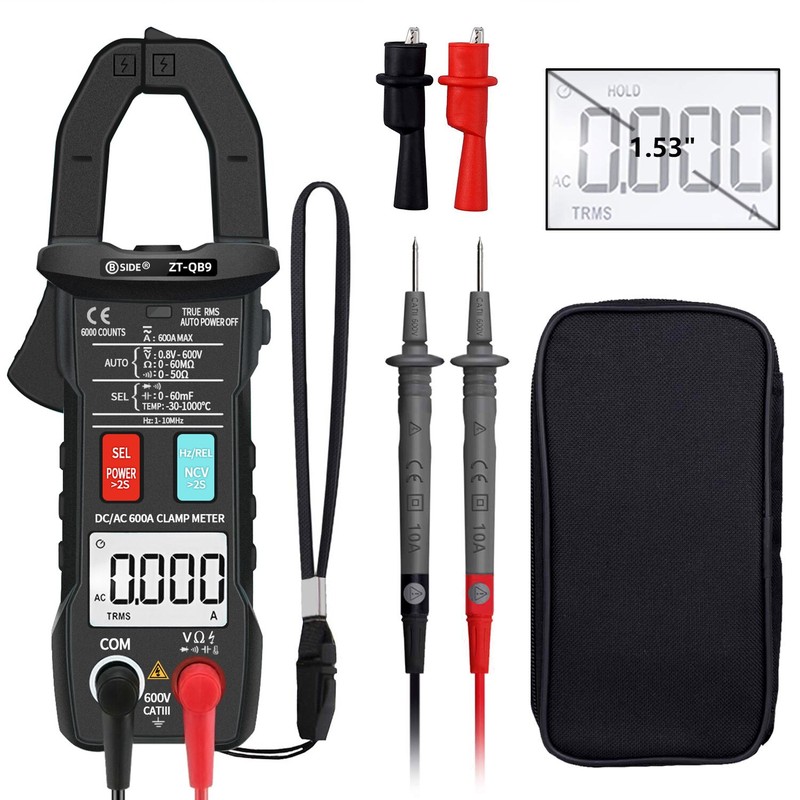 Currentplier Rms Bside Digital Clamp Meter 600A Current True Rms Smart Plier Ammeter ...