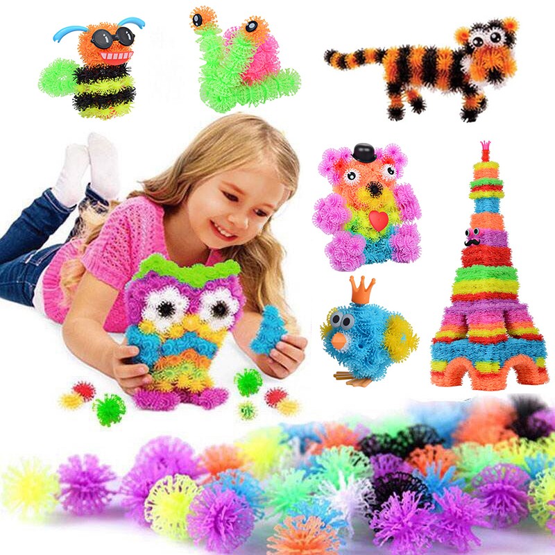 Blocs De Construction En Boules D'Épine Pour Enfants, 100 À 1200 Pièces ...