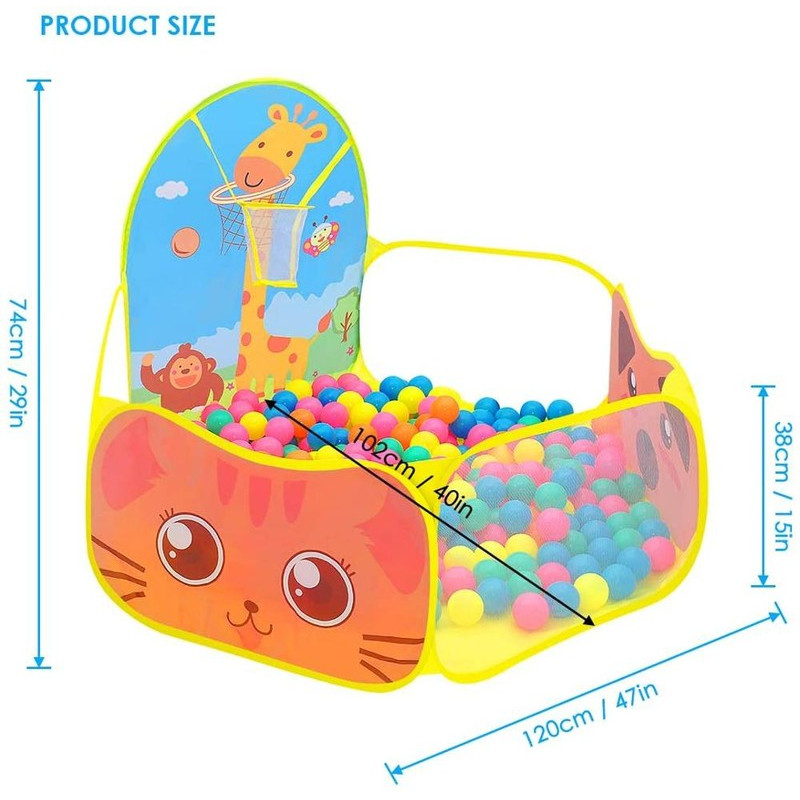 Panier De Basket Flottant Pour Piscine – Set Avec 2 Ballons Et Pompe – Pour Enfants Et Adultes