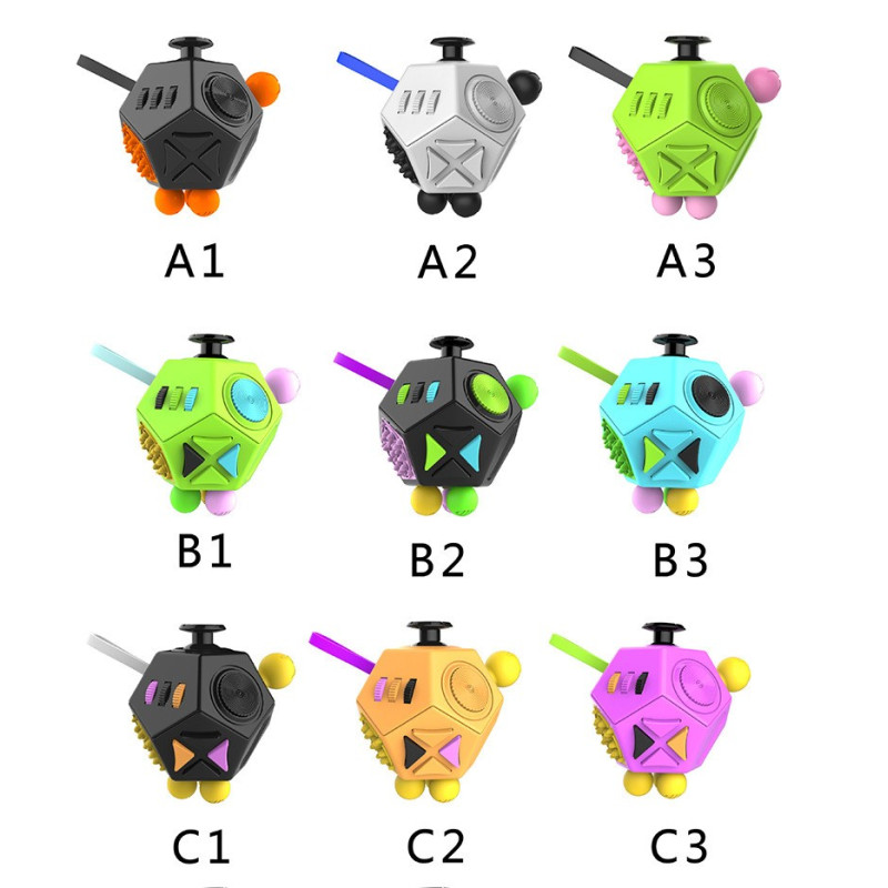 Edc Hand For Autism Adhd Anxiety Relief Focus Kids 12 Sides Magic ...