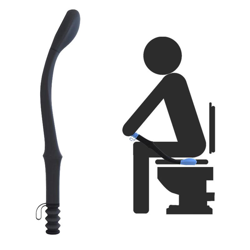 39.5cm Long Reach Bottom Wiper Toilet Self Wipe Aid Tissue Grip Helper Long Handle Reach Comfort Bottom Wiper Assist Holder