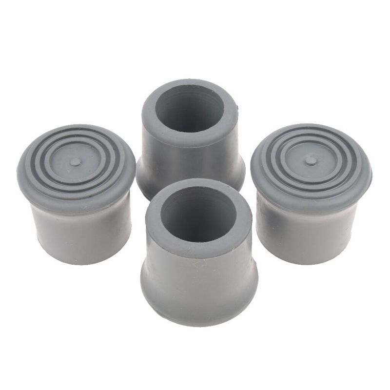 4pcs Trekking Pole Rubber Cap Walking Hiking Stick Cane Tips Crutch Ferrules - 22mm/25mm