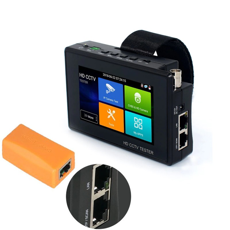 Testeur De Caméra IP Henkion IPC-1900C Plus - Écran Tactile 4 Pouces, Test 8K/32MP, PoE, WiFi, Traceur De Câble | Pour Vidéosurveillance