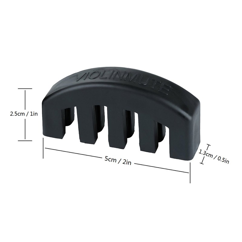 Rubber Violin Mute Black_03