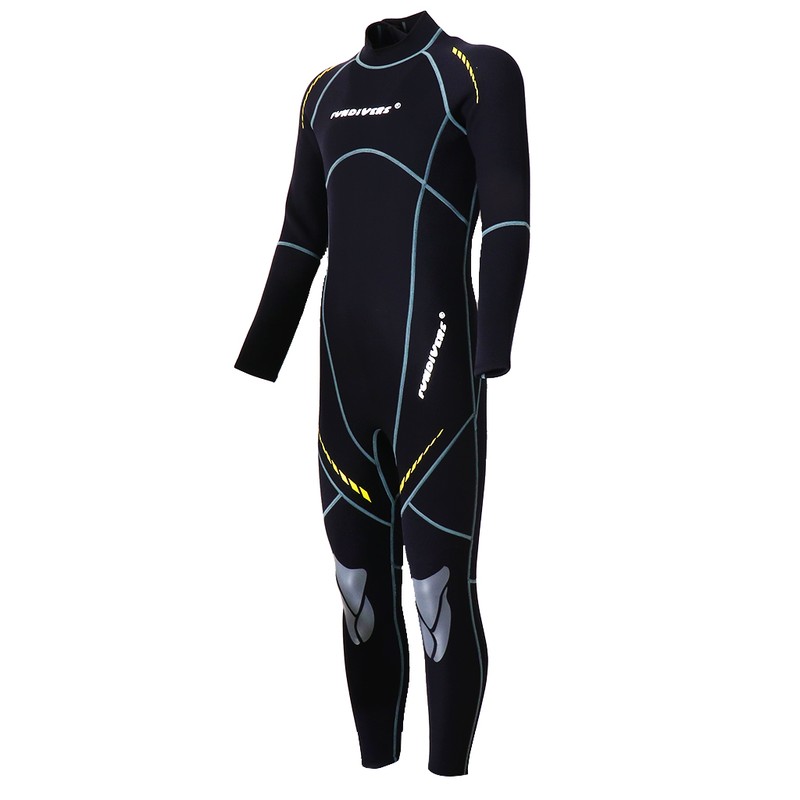 Premium Neoprene Wetsuit 3mm Men Scuba Diving Thermal Winter Warm Wetsuits Full Suit – Black