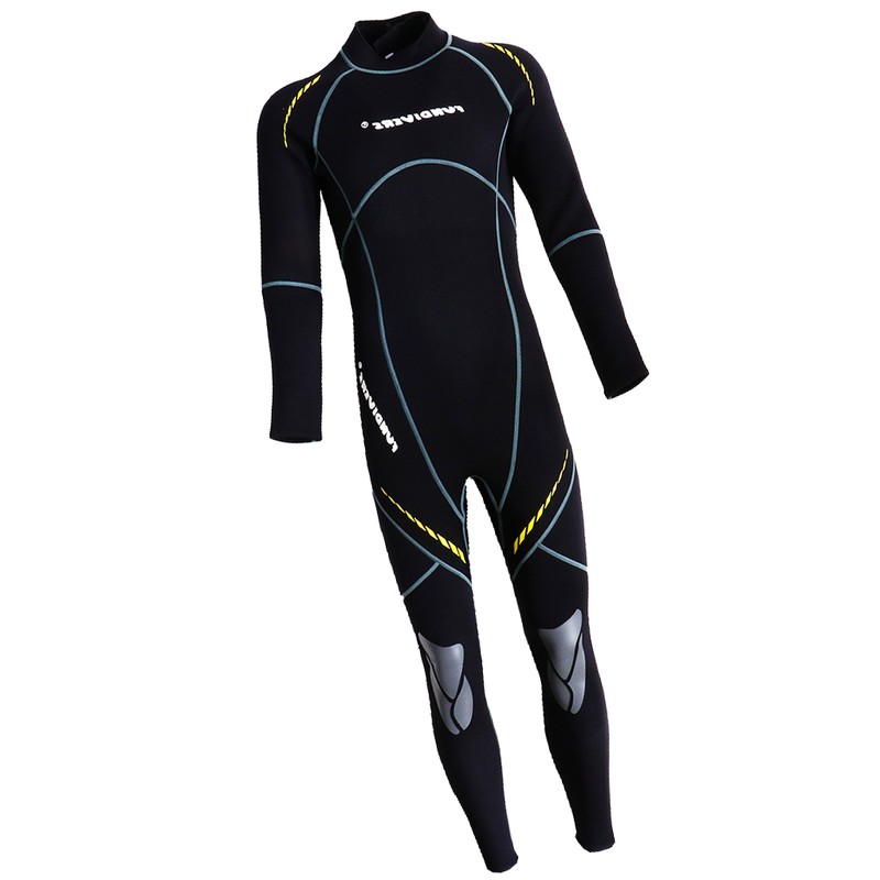 Premium Neoprene Wetsuit 3mm Men Scuba Diving Thermal Winter Warm Wetsuits Full Suit – Black