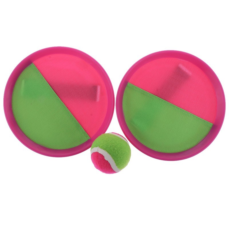 Set of 3 pcs Self-stick Racket & Balls for Grip Catch Ball Game Hand-eye Coordination, Good Educational Toys for Kids Set of 3 pcs Self-stick Racket & Balls for Grip Catch Ball Game Hand-eye Coordination, Good Educational Toys for Kids