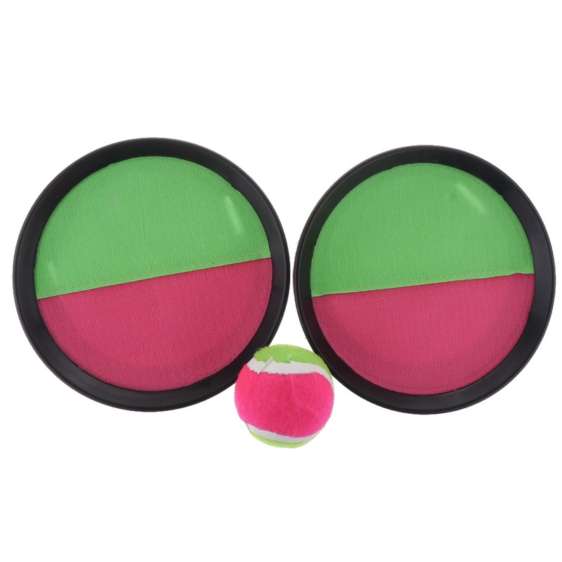 Set of 3 pcs Self-stick Racket & Balls for Grip Catch Ball Game Hand-eye Coordination, Good Educational Toys for Kids Set of 3 pcs Self-stick Racket & Balls for Grip Catch Ball Game Hand-eye Coordination, Good Educational Toys for Kids